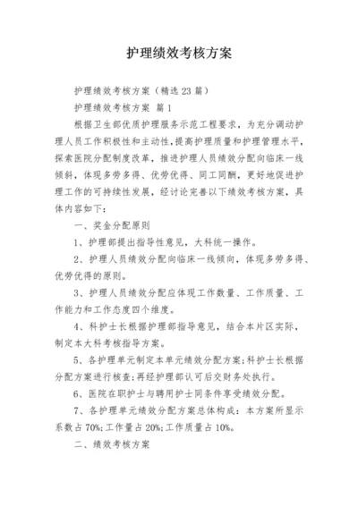 护理绩效考核方案.docx