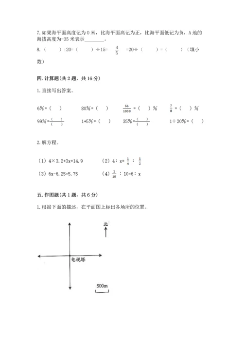 小学数学毕业测试卷精品（易错题）.docx