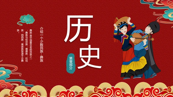 少数民族，彝族介绍PPT模板