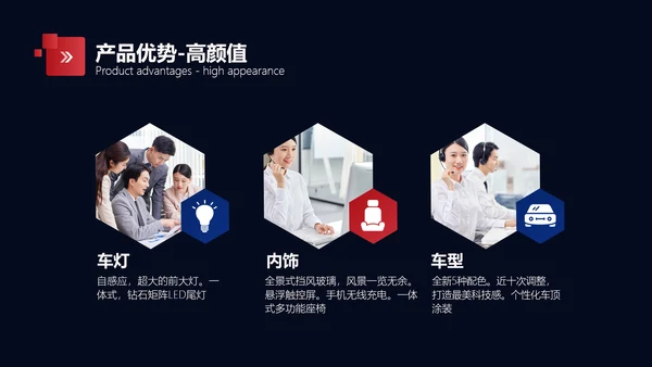 扁平风黑色汽车品牌企业介绍PPT