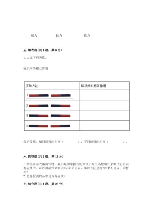 教科版二年级下册科学知识点期末测试卷含答案（a卷）.docx