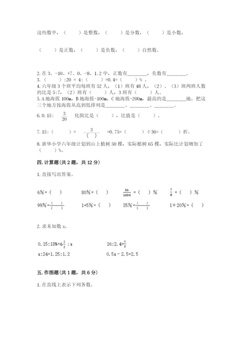 北师大版小学六年级下册数学期末综合素养测试卷含答案【最新】.docx