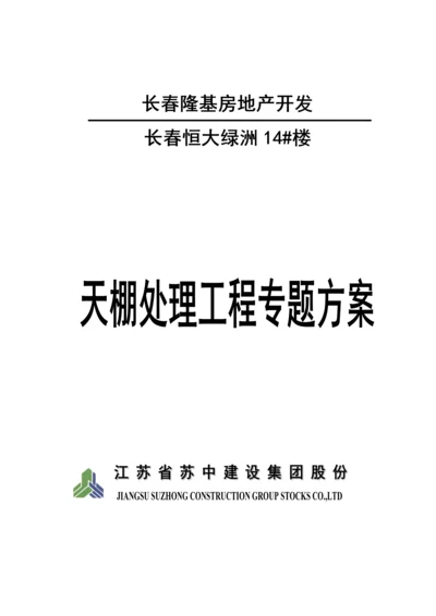 天棚打磨处理综合项目施工专项方案.docx