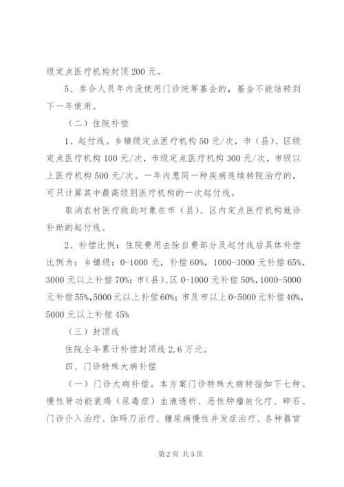 新型农村合作医疗补偿方案.docx