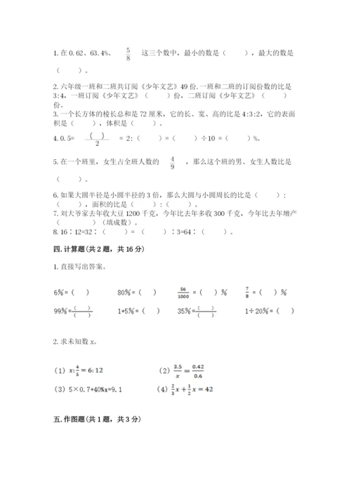 人教版六年级下册数学期末测试卷精品【达标题】.docx