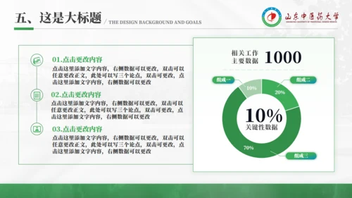 山东中医药大学李时珍雕塑答辩通用PPT模板