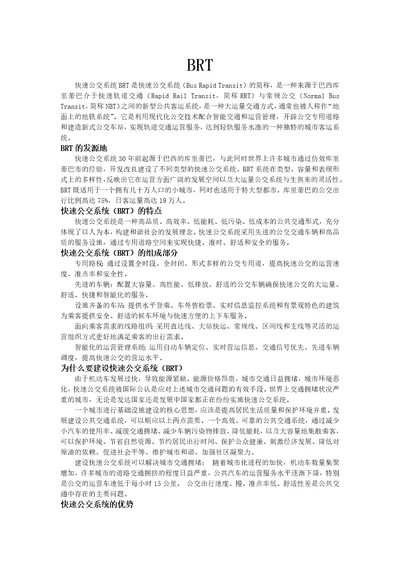 BRT快速公交系统共5页