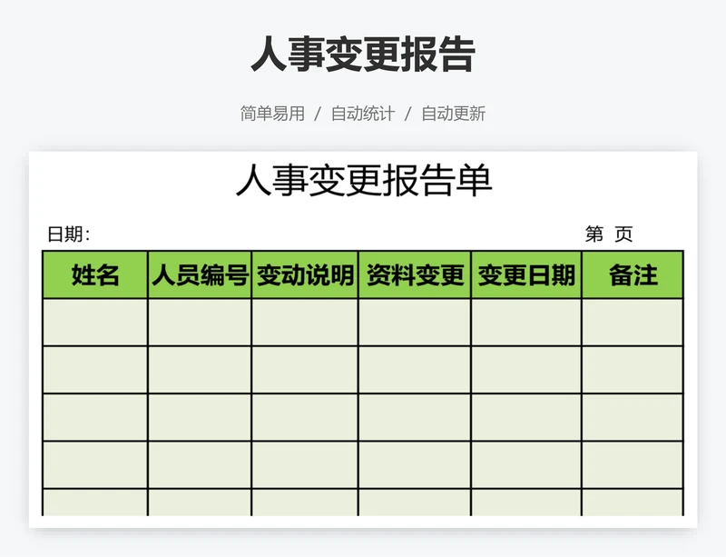 人事变更报告