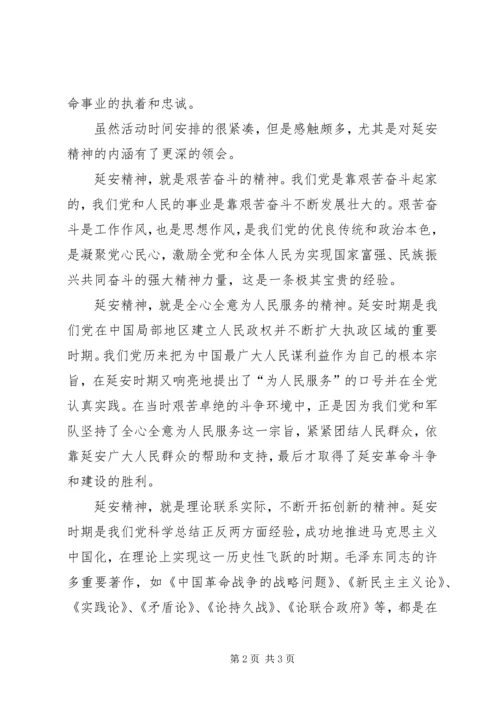 学习延安精神心得体会 (13).docx