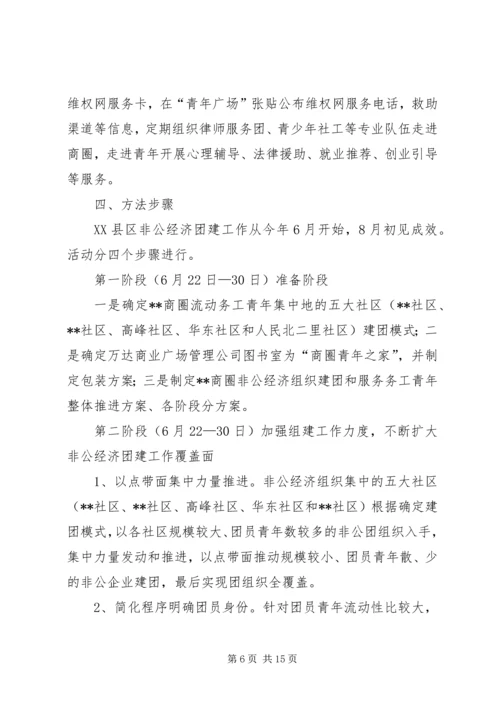 非公有制经济组织和新社会组织团建工作实施方案.docx