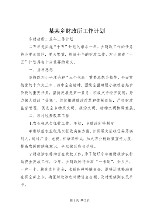 某某乡财政所工作计划 (3).docx