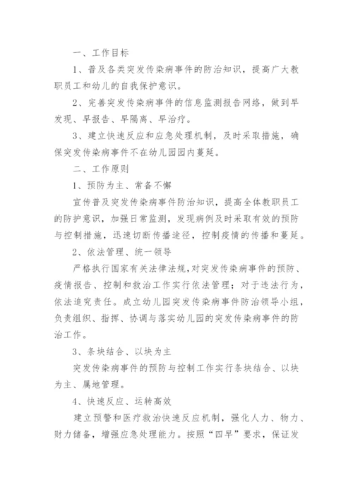 幼儿园传染病应急预案预案.docx