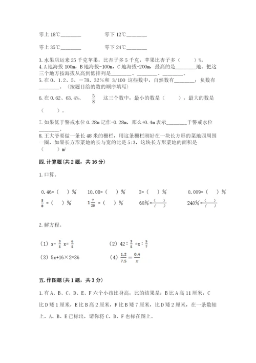 人教版六年级下册数学期末测试卷【考点提分】.docx