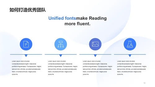 蓝色简约团队建设管理培训案例