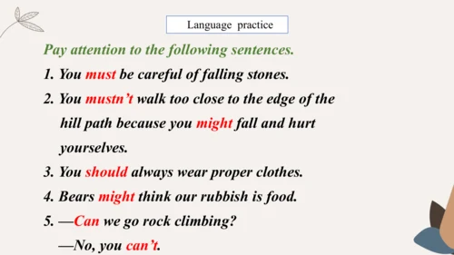 Module4 Rules and suggestion Unit 3 Language in us