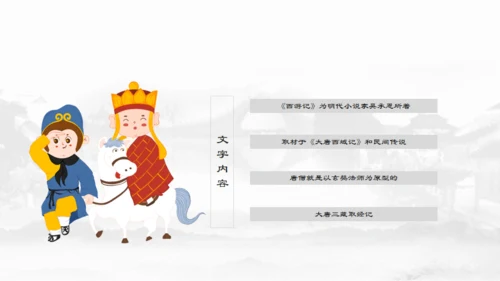 四大名著介绍通用PPT模板