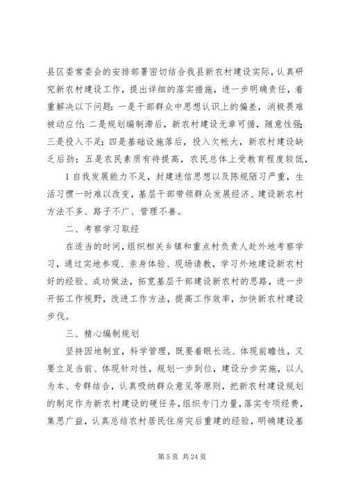 学习贯彻全县新农村建设工作现场会议精神的情况汇报.docx