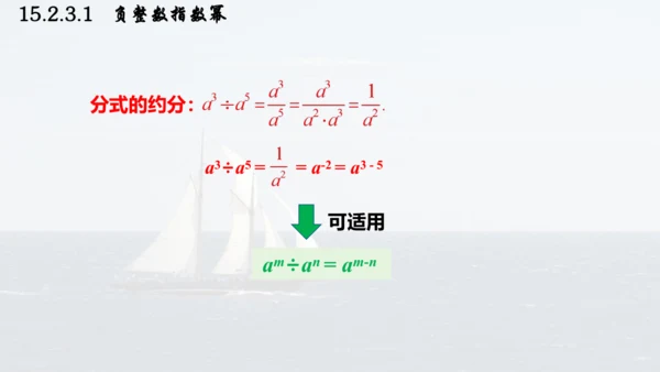 人教版数学八年级上册15.2.3.1  负整数指数幂课件（共23张PPT）