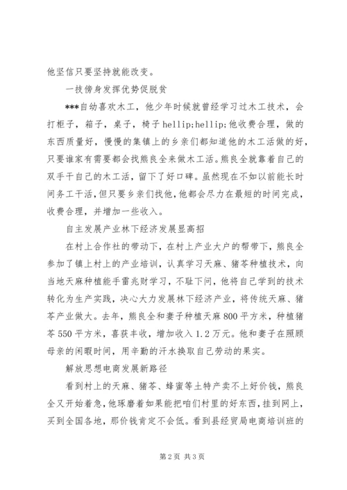 县脱贫攻坚先进事迹材料宣传.docx