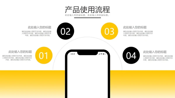 产品使用流程步骤样式合集PPT模板