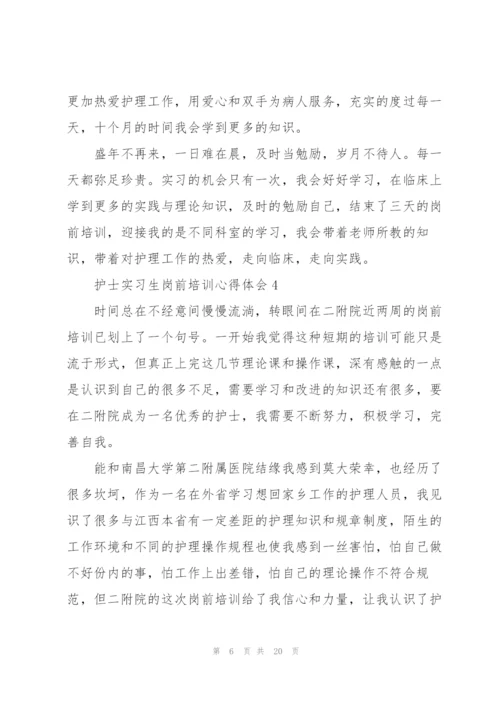 护士实习生岗前培训心得体会范本十篇.docx