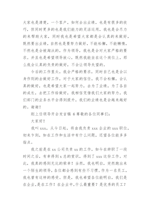 刚上任领导开会发言稿.docx