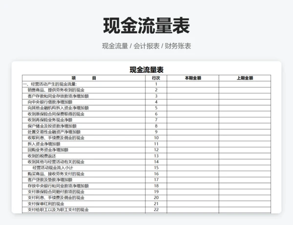 外商投资企业会计报表
