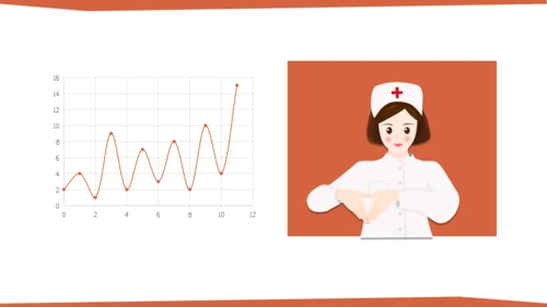 红色简约医疗医学用心服务通用PPT模板