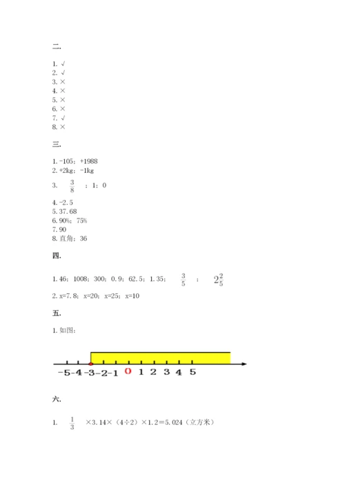 小学毕业班数学检测卷及参考答案ab卷.docx