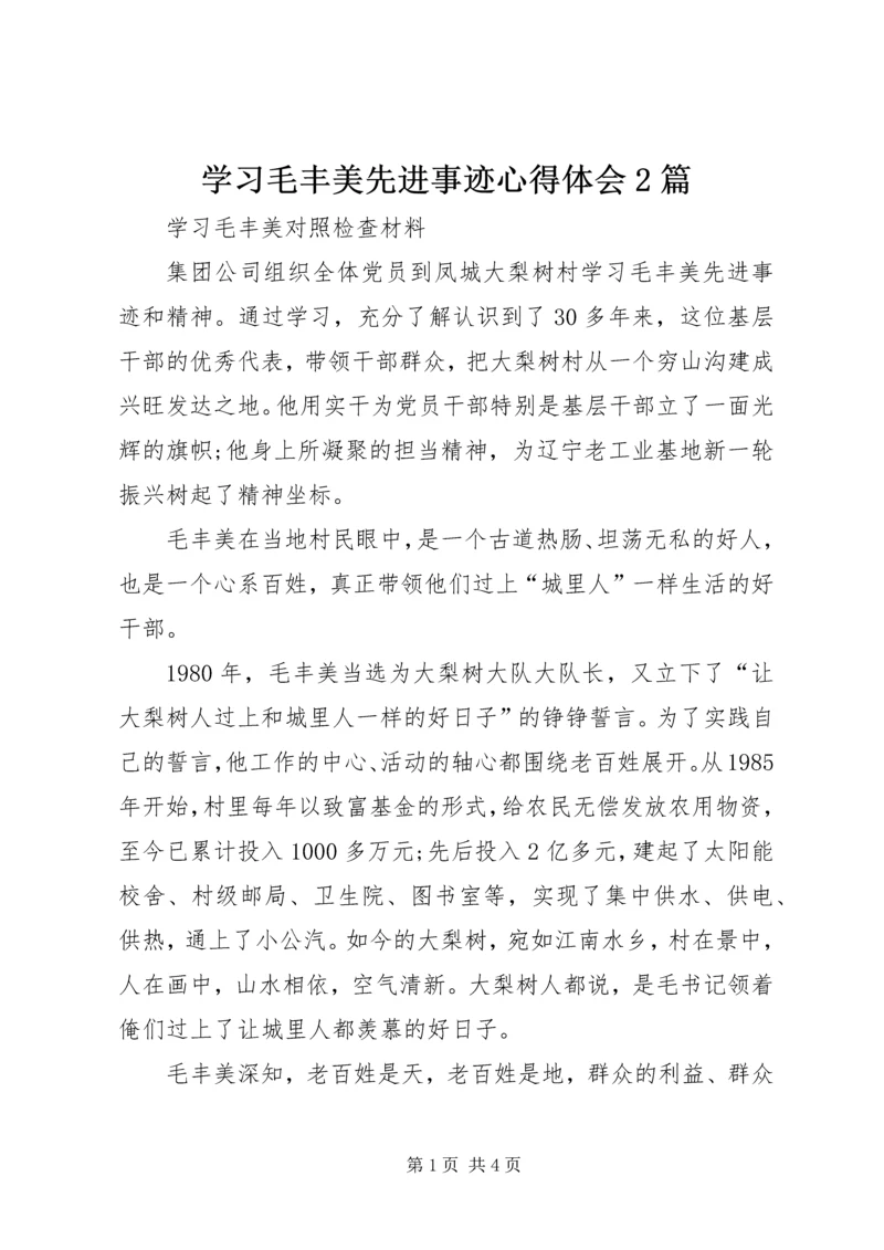 学习毛丰美先进事迹心得体会2篇 (2).docx