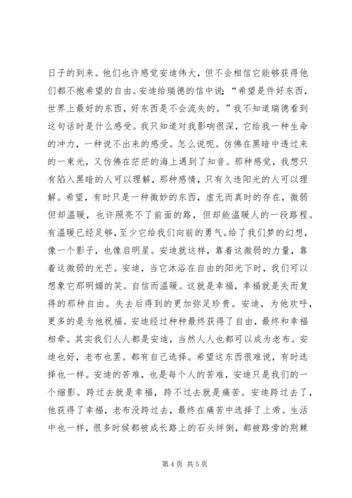 肖申克的救赎观后感.docx