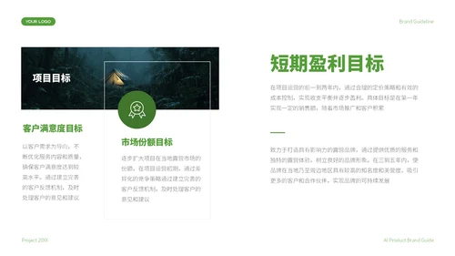 绿色商务风露营项目计划书