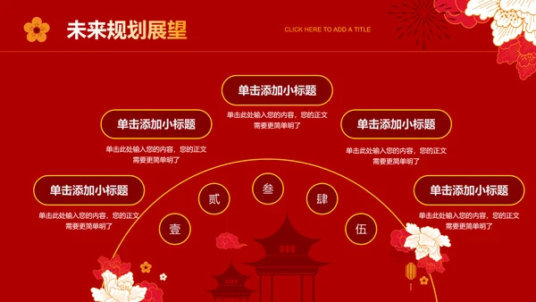 红色中国风过年通用模板