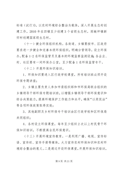 关于加强农村环境卫生综合整治的提案.docx