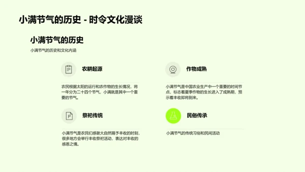 小满节气解析PPT模板