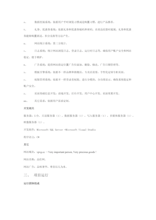 奢侈品网站优质项目专项策划专业方案.docx