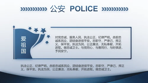 警察教育整顿心得体会动态PPT模板