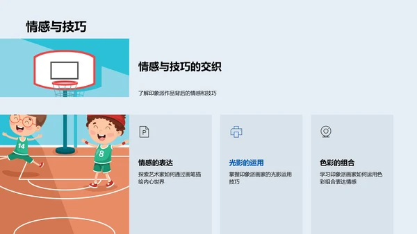 印象派艺术解析PPT模板