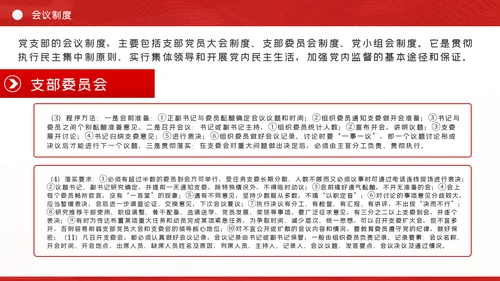 党支部七项组织生活制度落实规范党课PPT
