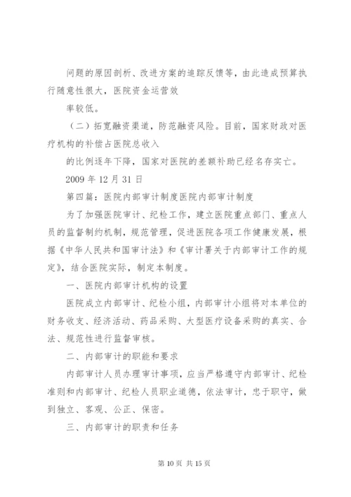 医院内部审计方案.docx