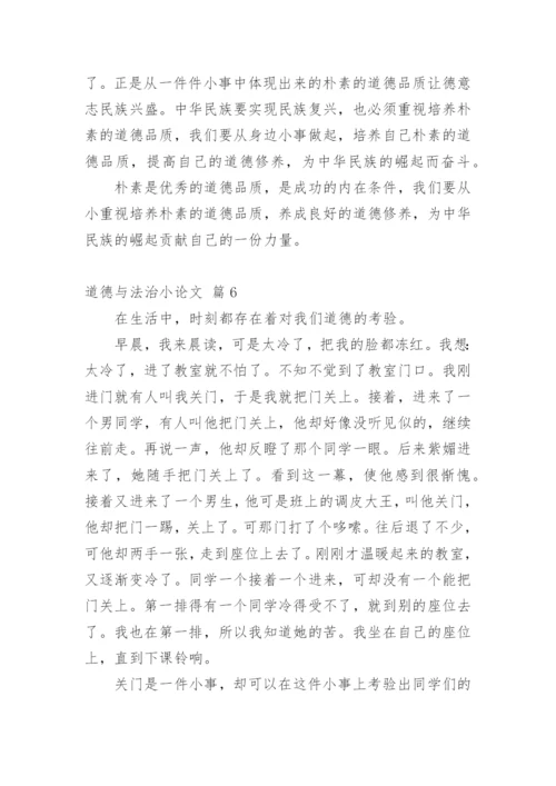 道德与法治小论文.docx