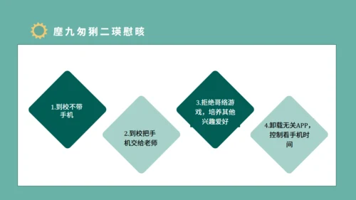 青少年防沉迷手机教育主题班会通用PPT模板