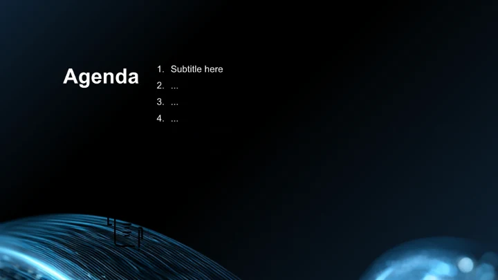 蓝色科技风商务培训PPT主题