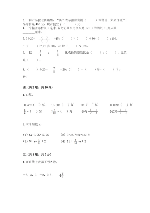人教版小升初数学模拟试卷word.docx