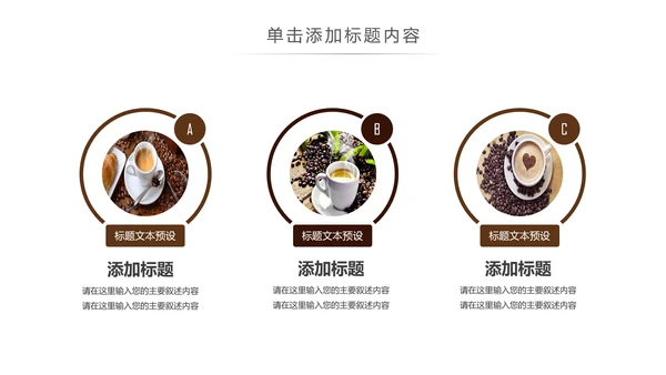 休闲下午茶美味咖啡厅介绍咖啡介绍PPT模板