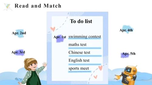 Unit 4 When is the art show Part A Let's learn课件（4