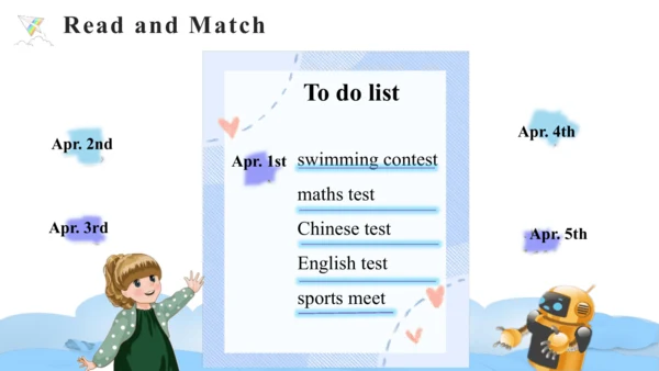 Unit 4 When is the art show Part A Let's learn课件（4