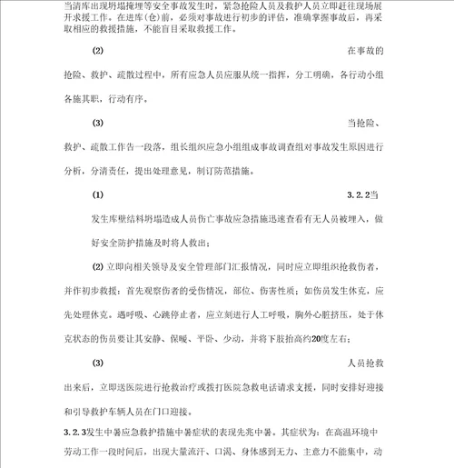 清仓事故现场处置方案