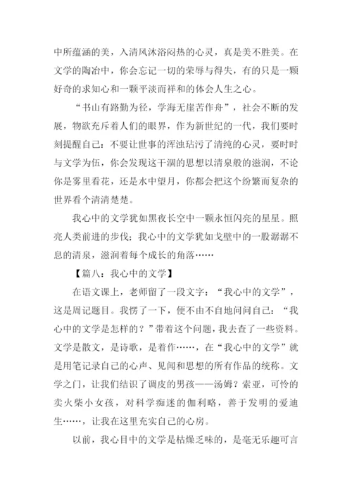 初一作文我心中的文学.docx