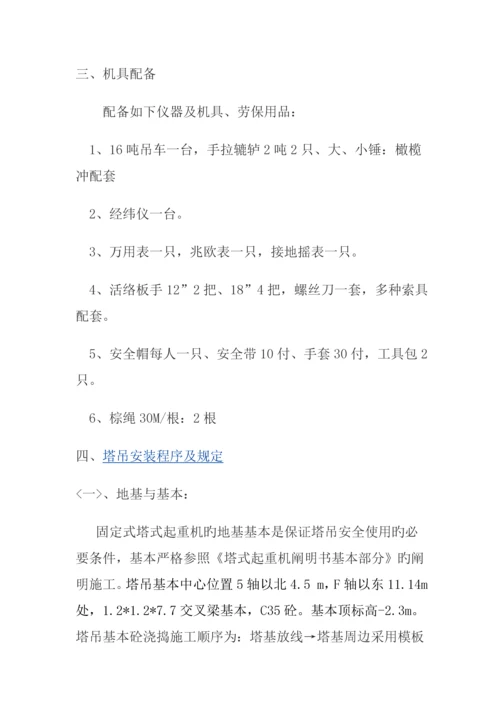 吊车安装综合施工专题方案.docx